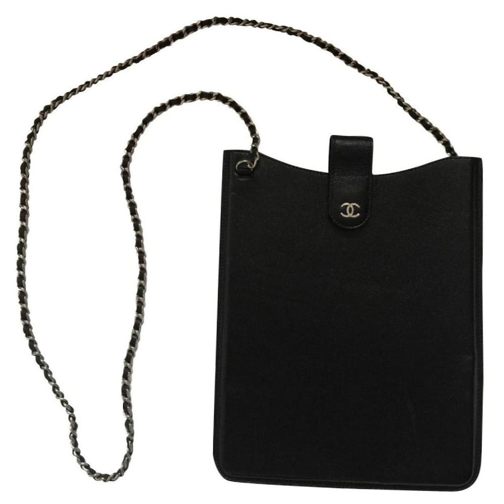 Chanel Caviar iPad/ Tablet Case Bag Crossbody Chain CC - Picture 2 of 15